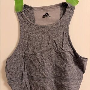 Adidas Heather Gray Crop Tank